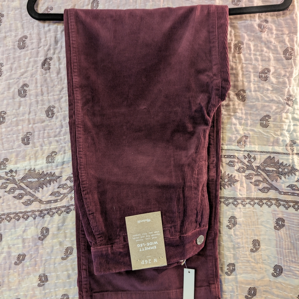 Burgundy Corduroy Pants